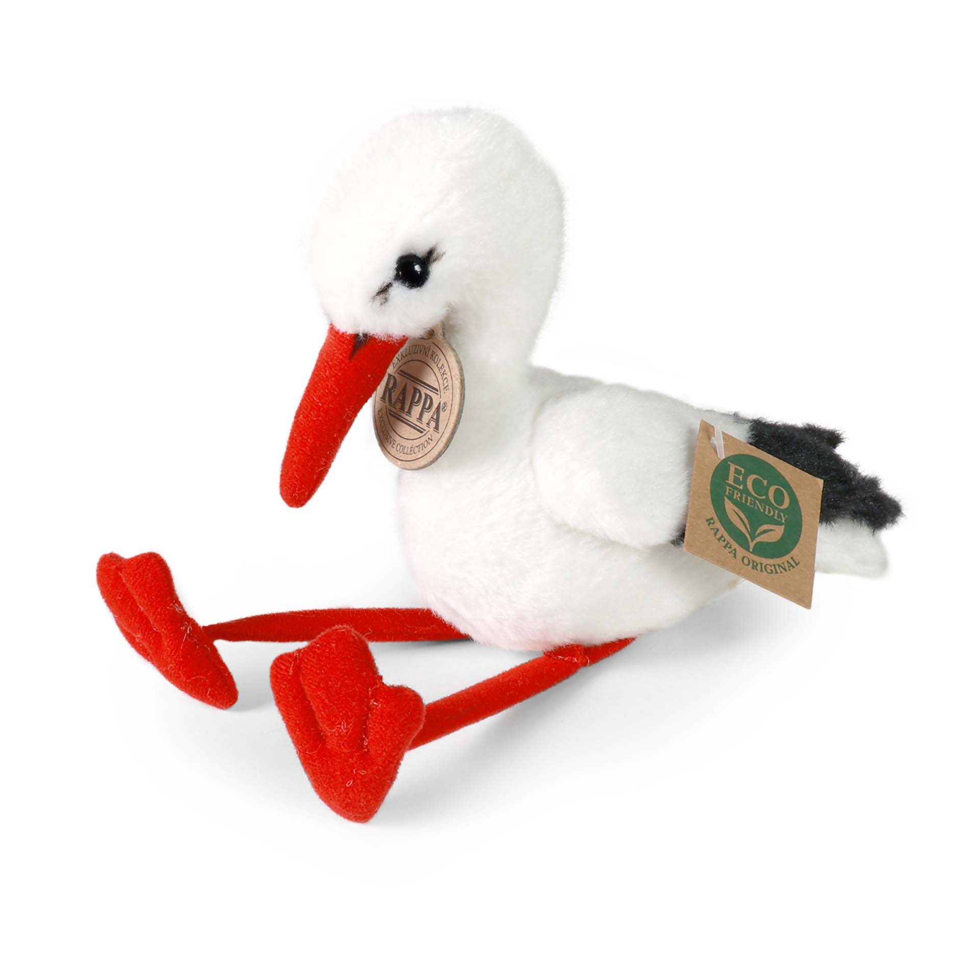 Plyšový čáp 20 cm ECO-FRIENDLY