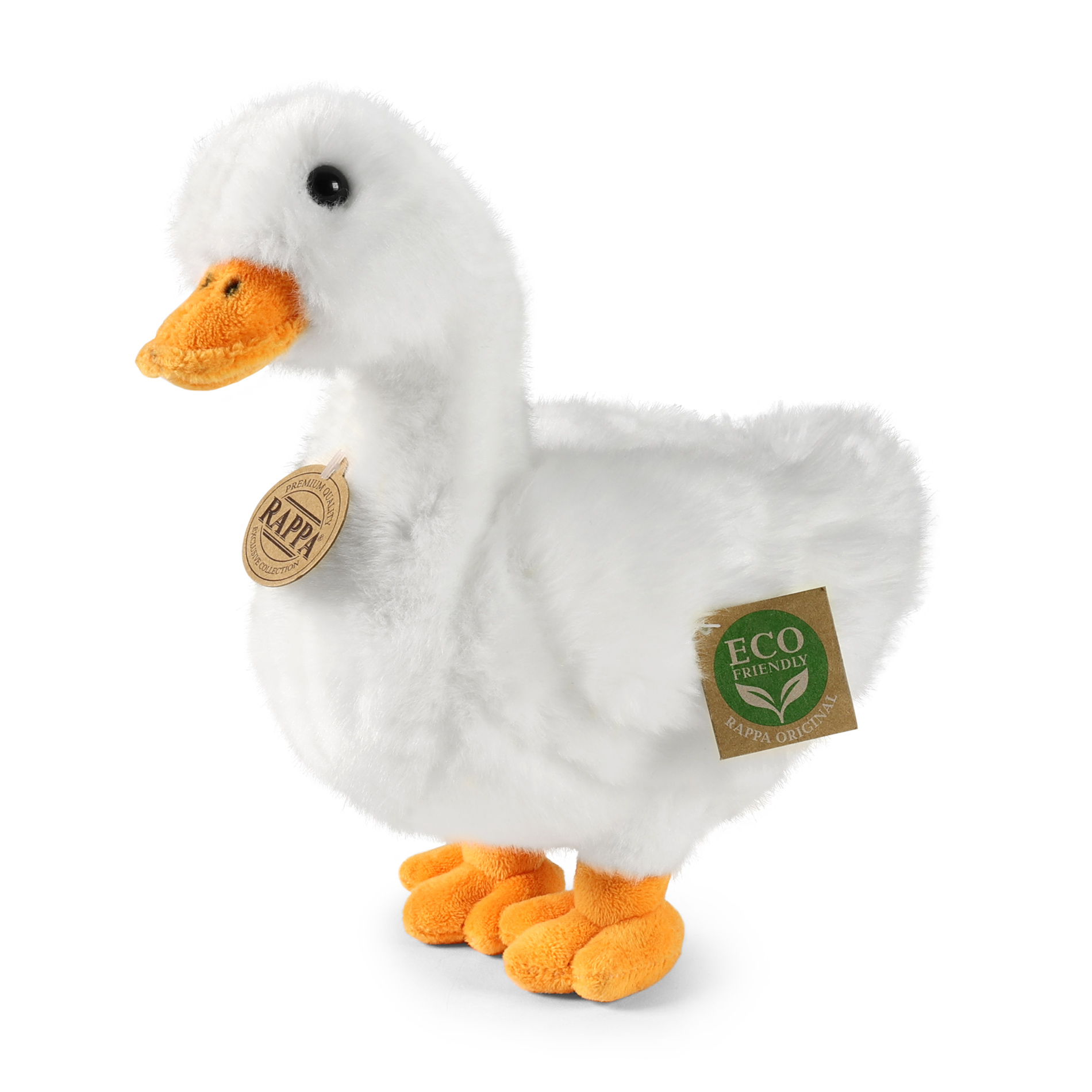 Plyšová kachna bílá 24 cm ECO-FRIENDLY
