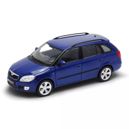 Welly auto 1:24 ŠKODA FABIA COMBI II 2009 modrá