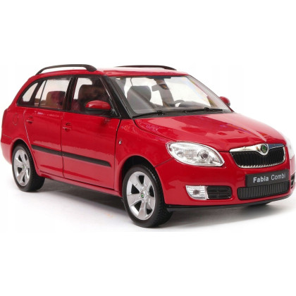 Welly auto 1:24 ŠKODA FABIA COMBI II 2009 červená