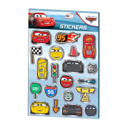 Sada samolepek 6 listů Cars