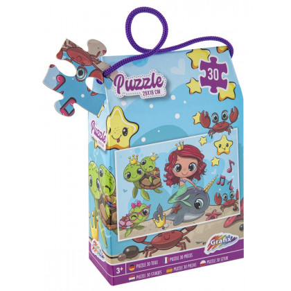 Puzzle 30 dílků 29x18 cm Mořská víla