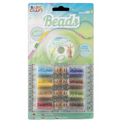 Sada dekoračních korálků v dózách