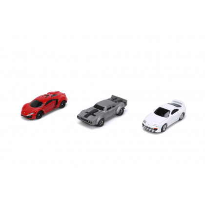 Rychle a zběsile set 3 aut Nano Cars Wave 4