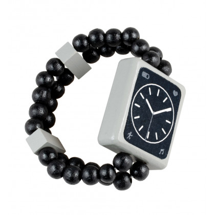 Hodinky Watch dřevěné oboustranné černé