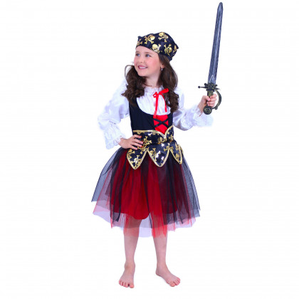 Dětský kostým pirátka s šátkem (S) e-obal
