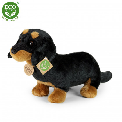 Plyšový pes jezevčík sedící 30 cm ECO-FRIENDLY