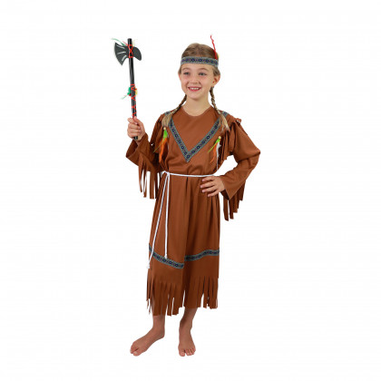Dětský kostým indiánka s čelenkou a peřím (S) e-obal