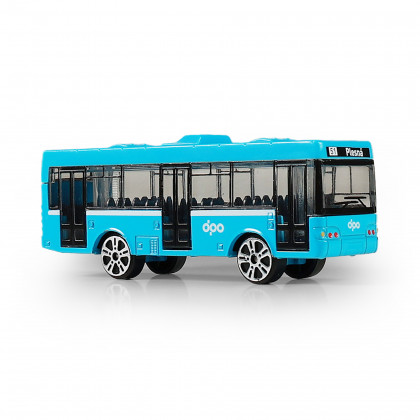 Kovový autobus DPO Ostrava modrý 8 cm