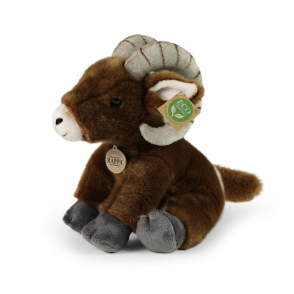 Plyšová ovce tlustorohá sedící 28 cm ECO-FRIENDLY