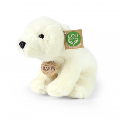 Plyšový medvěd lední sedící 20 cm ECO-FRIENDLY