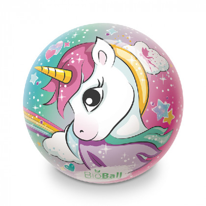 Míč nafouknutý jednorožec 22 cm BIO BALL
