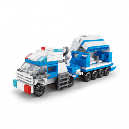 Stavebnice policie 12 autíček