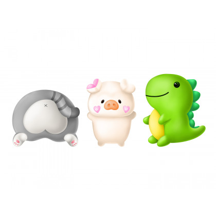 Gifty - 3D sqeeze stickers - mix 1