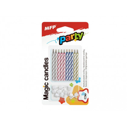 Dortové svíčky MFP Magic 10ks 6cm