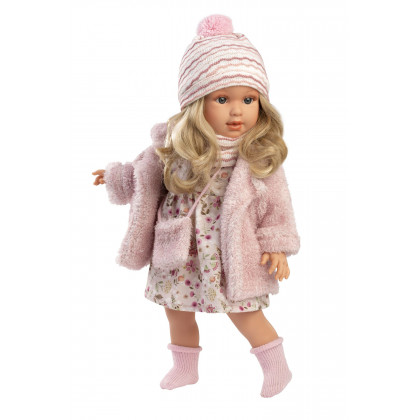 Llorens 54052 LUCIA - realistická panenka s měkkým látkovým tělem  - 40 cm