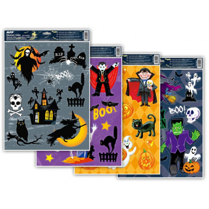 Okenní fólie halloween glitr HA001
