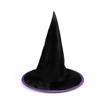 Dětský klobouk černo-fialový čarodějnice/Halloween