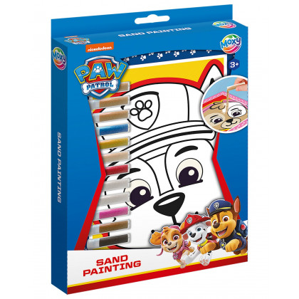 Kreativní set pískové malování Paw Patrol 4 obrazy + 12 písků