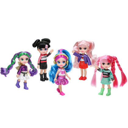 K-Pop Diva Squad Junior – sada 5 panenek 13 cm