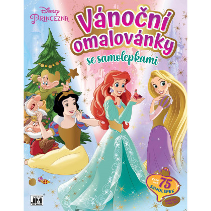 Vánoční omalovánka se samolepkami Disney Princezny