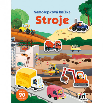 Knížka samolepková Stroje
