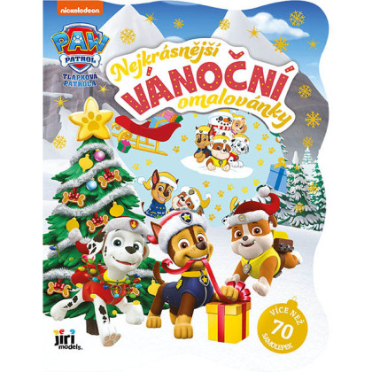 Vánoční omalovánky se samolepkami Paw Patrol/Tlapková Patrola