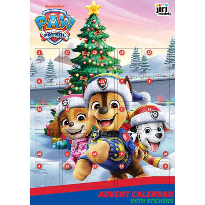Adventní kalendář se samolepkami Paw Patrol/Tlapková Patrola