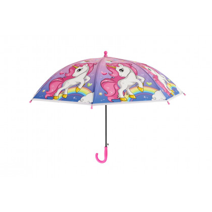 Deštník Jednorožec vystřelovací 64cm v sáčku