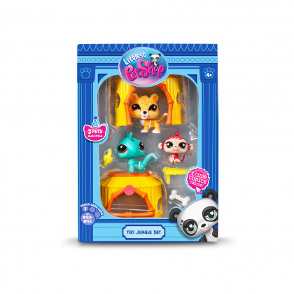 Littlest Pet Shop 3 figurky Džungle