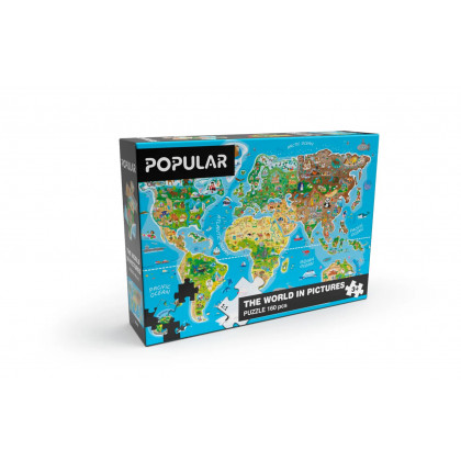 Puzzle - Mapa světa 160 ks – AN