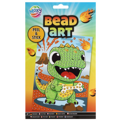 Kreativní set mozaika korálky A5 odlep a nalep Dinosaurus