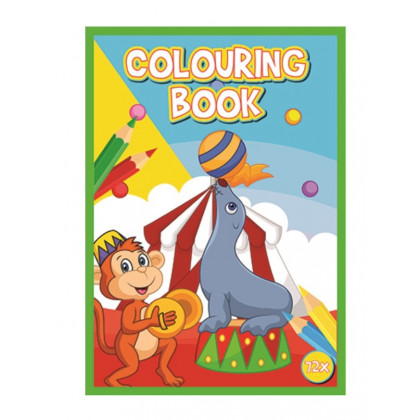 Kniha omalovánek 72 stran A4 Cirkus