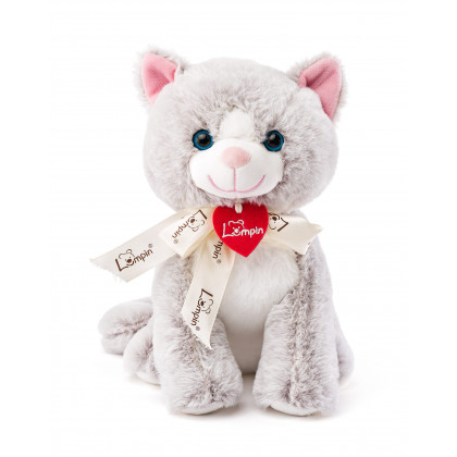 Kočka Jacqueline světle šedá, 25cm