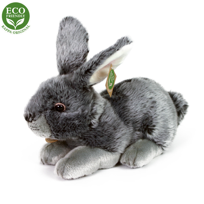 Plyšový králík šedý 25 cm ECO-FRIENDLY