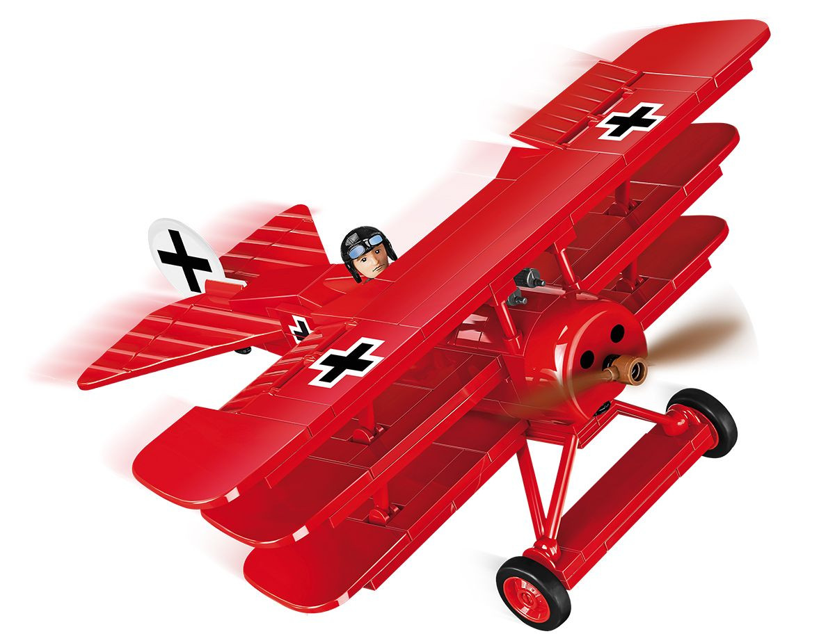 COBI 2986 Great War Německý trojplošný stíhací letoun FOKKER Dr. I Rudý Baron