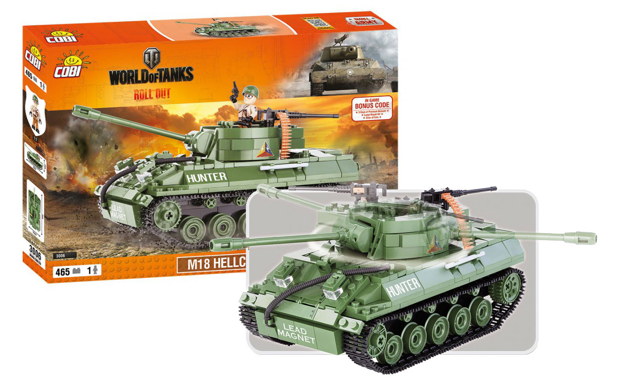 stavebnice WORLD OF TANKS Hellicat 465 k, 1 f