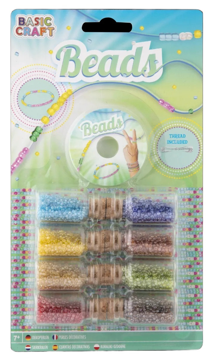 Sada dekoračních korálků v dózách