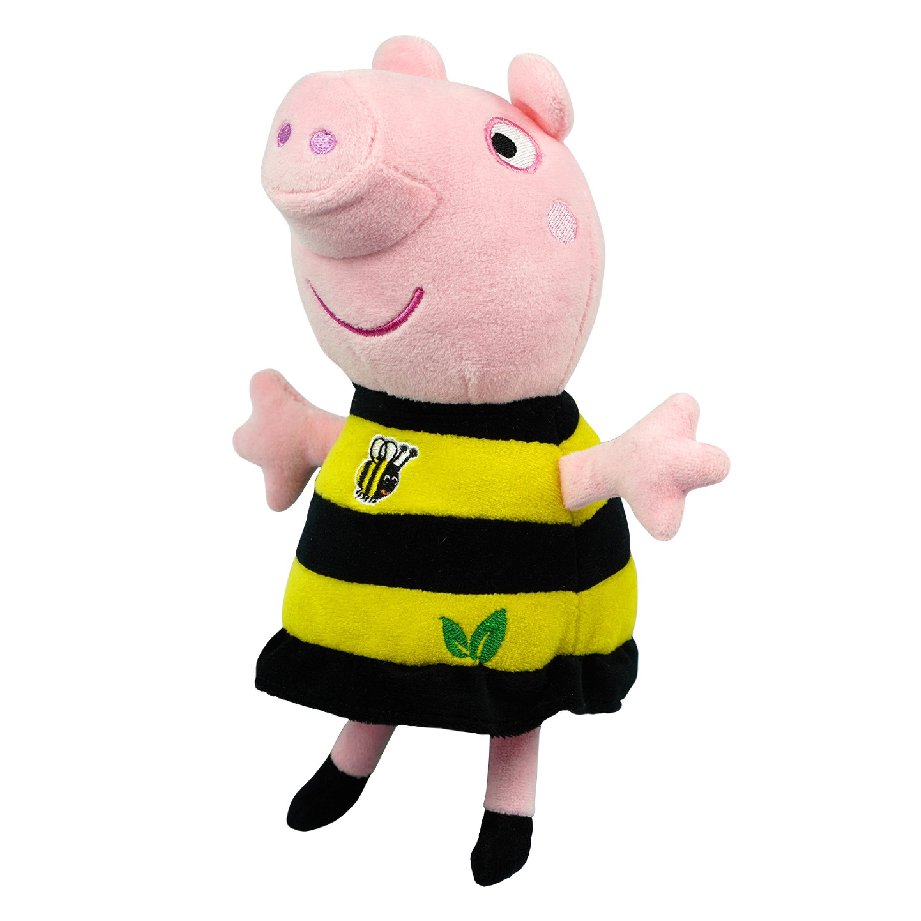 PEPPA Pig ECO plyšová Peppa 20cm včelkové šaty