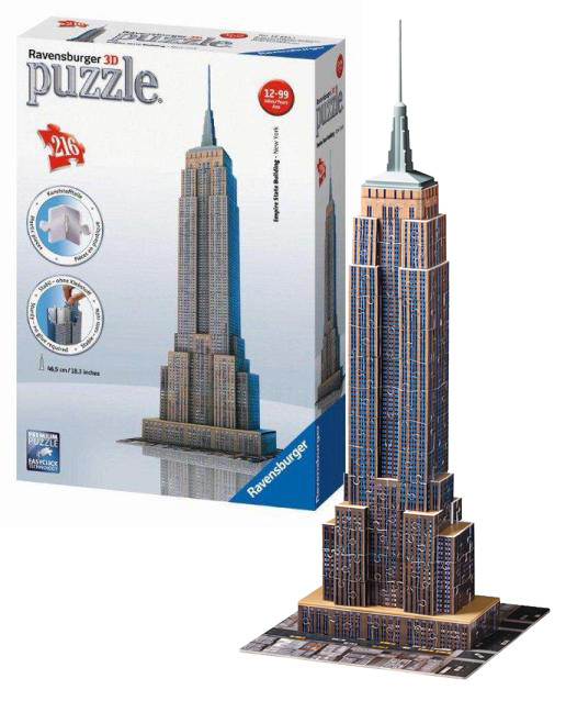 puzzle 3D Empire State Building, 216 dílů