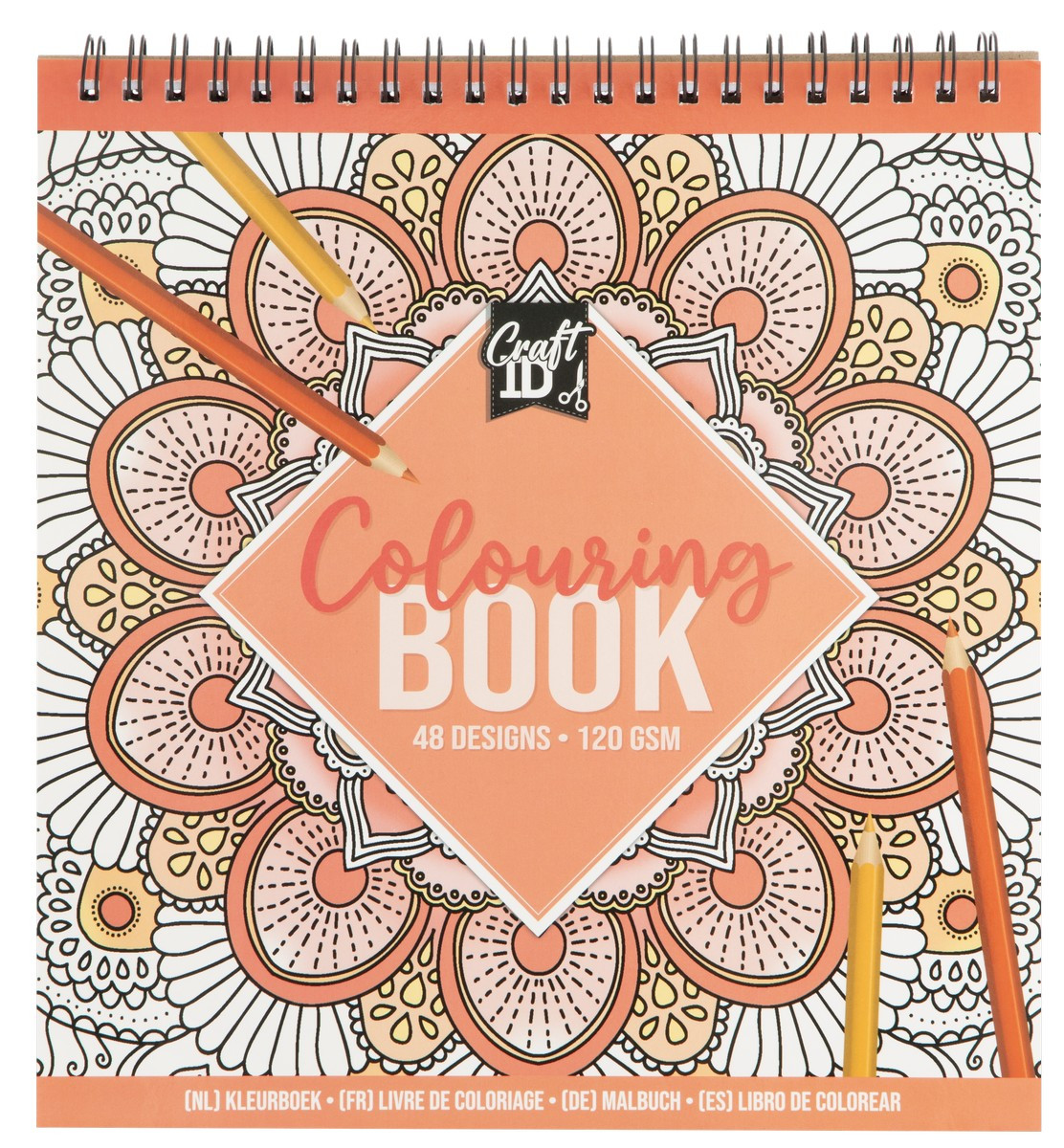 Kniha omalovánek 21x20 cm 120 g/m2 24 listů/48 designů