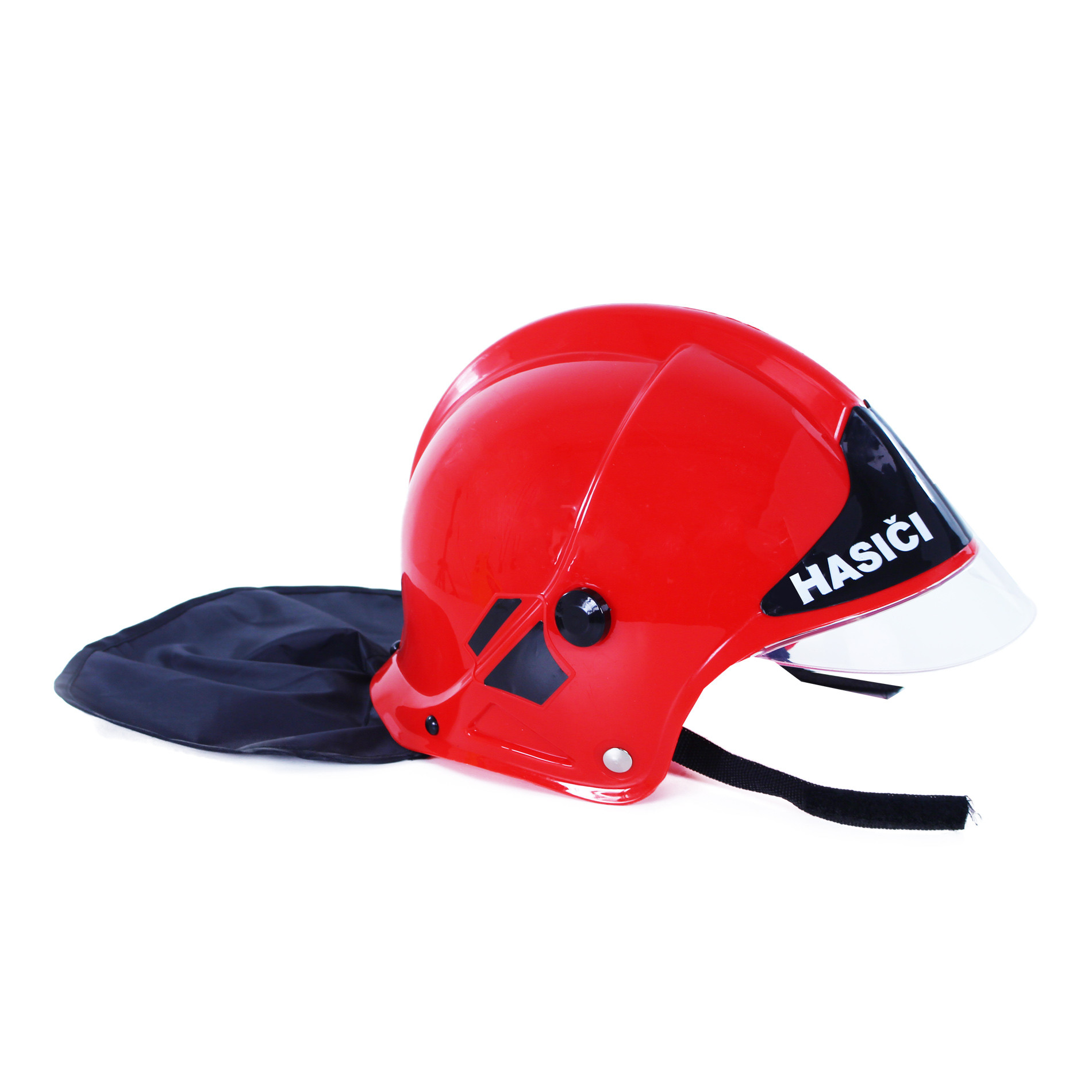 Dětská červená helma/přilba hasič CZ text