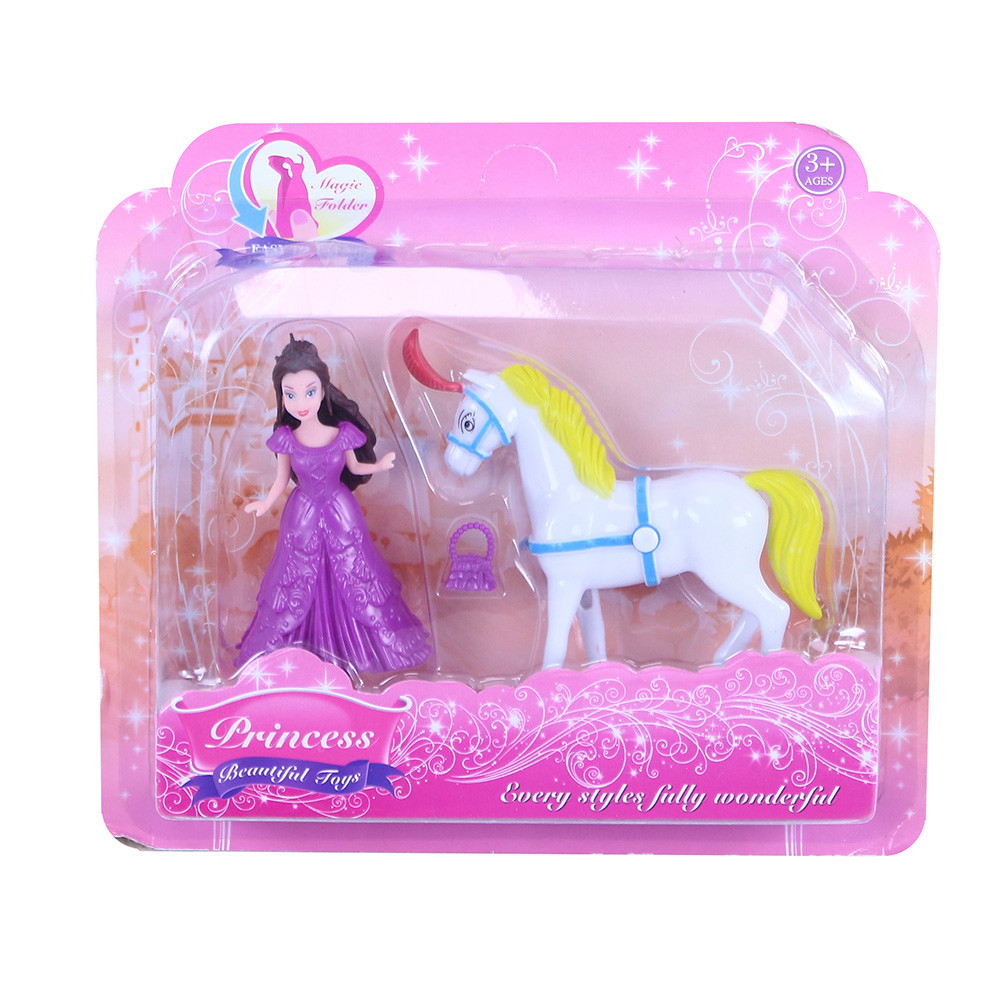 Sada princezna s koněm na blistru
