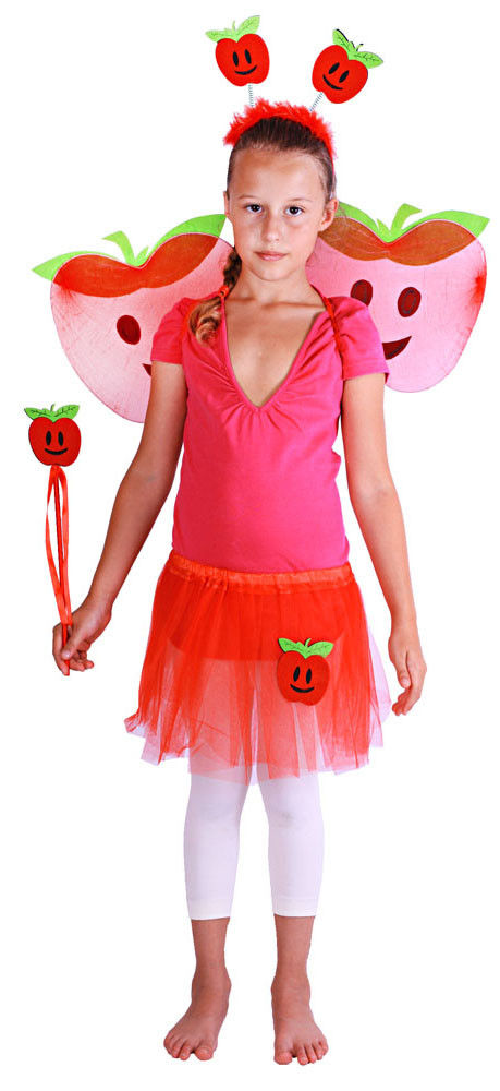 karnevalový kostým jablko s křídly
