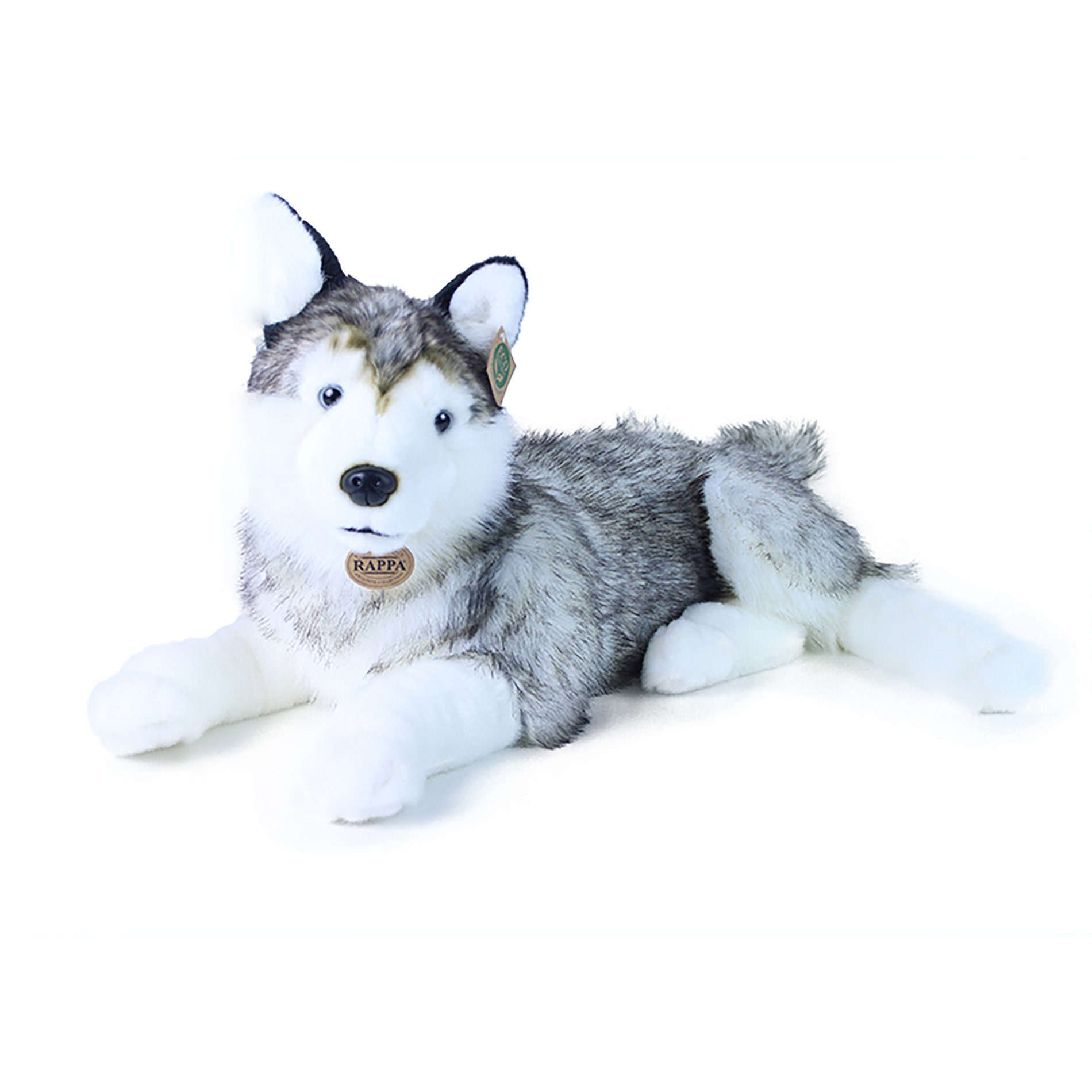 Plyšový husky ležící 50 cm ECO-FRIENDLY