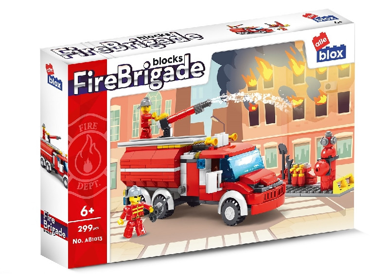 Stavebnice Alle Blox hasiči 299 dílů