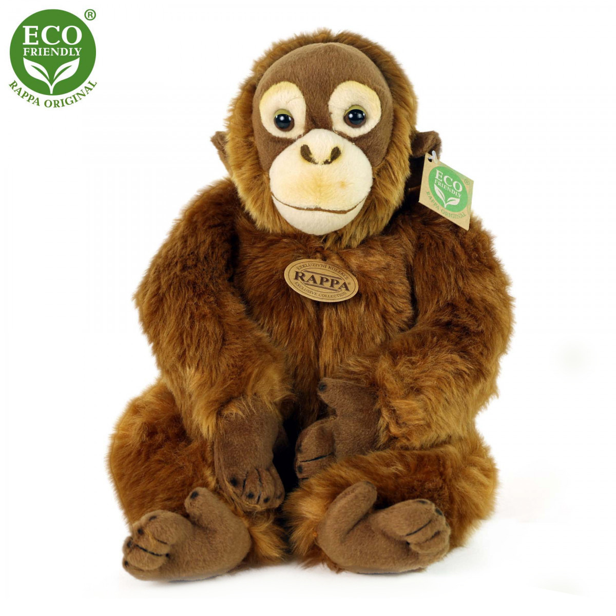 Plyšová opice orangutan 27 cm ECO-FRIENDLY