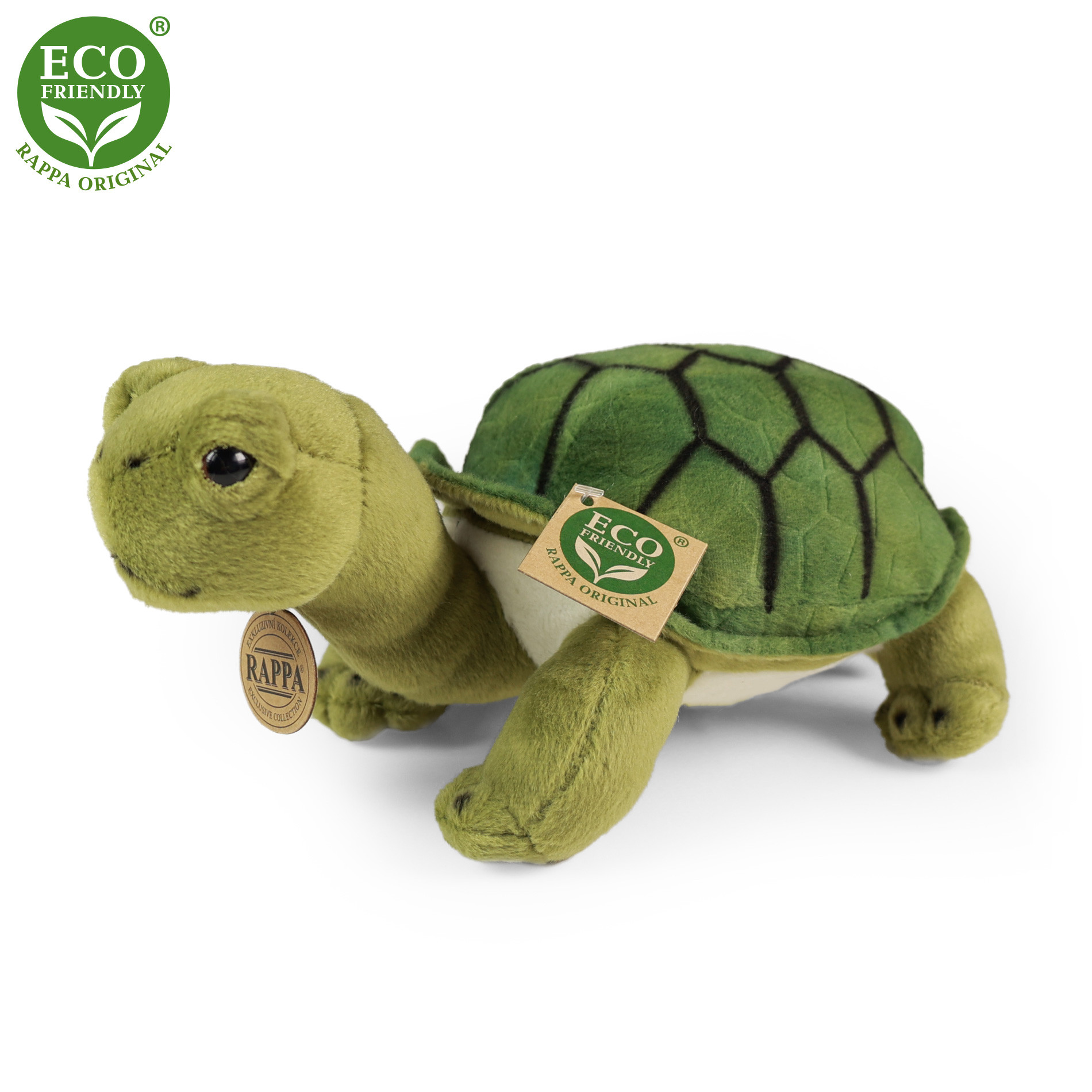 Plyšová želva Agáta zelená 25 cm ECO-FRIENDLY