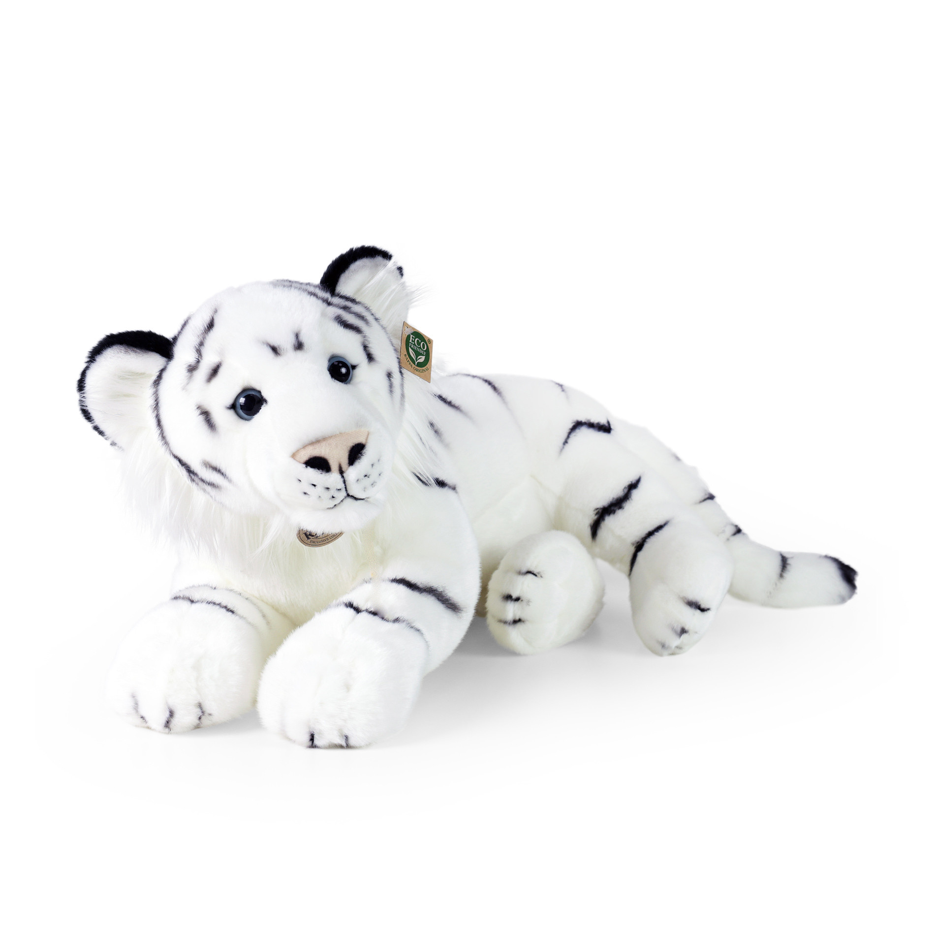 Plyšový tygr bíly 60 cm ECO-FRIENDLY