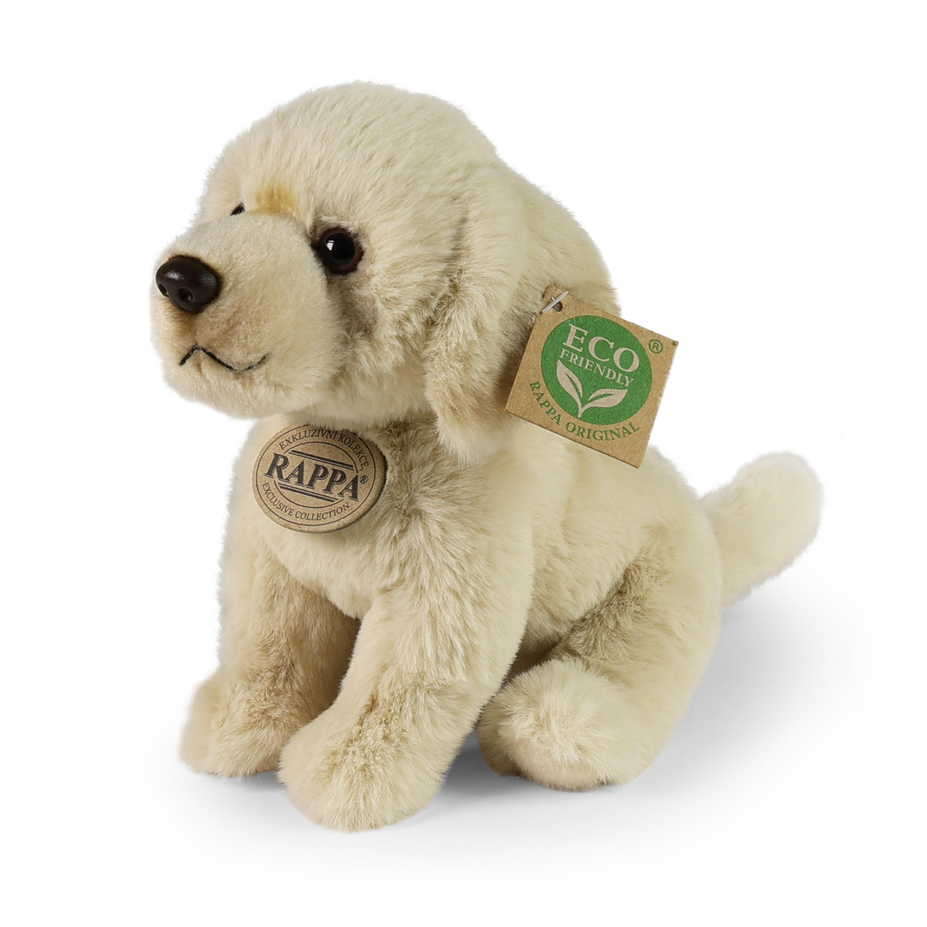 Plyšový pes labrador sedící 23 cm SOFT COLLECTION